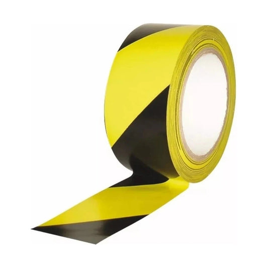Cinta Señalizacion Pvc Amarillo / Negro 4,5mm X 50m