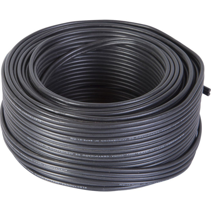 Cordon Paralelo Negro 2x20 Certificado (100mts)