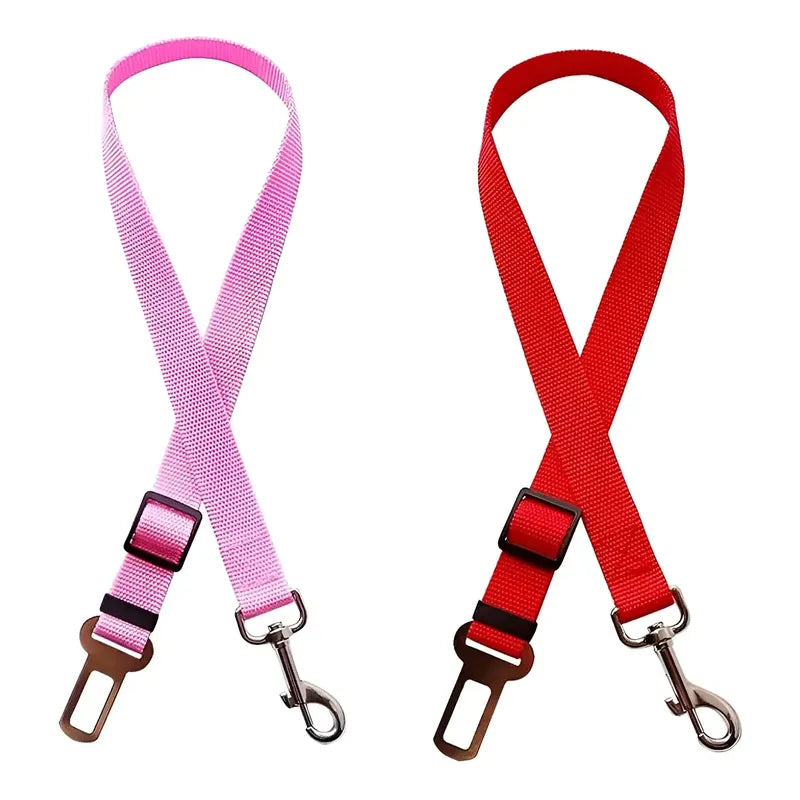 Cinturón De Seguridad Para Mascotas En Auto Arnes Oferta 2x1 Rosa Única