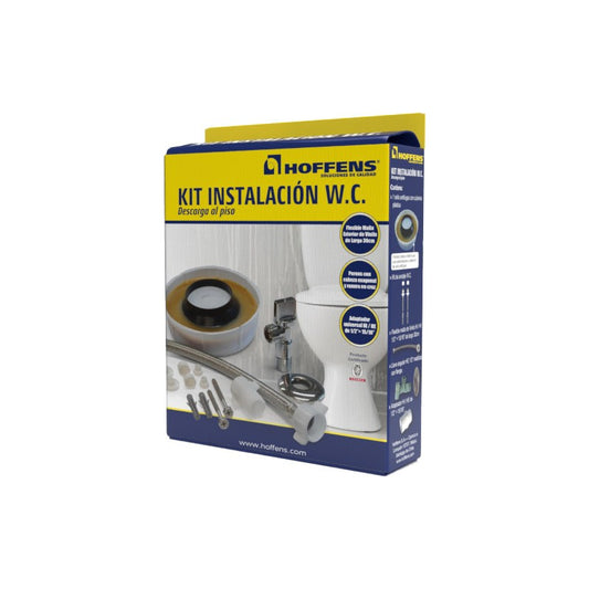 Kit De Instalacion Wc Llave Angular Completo Hoffens