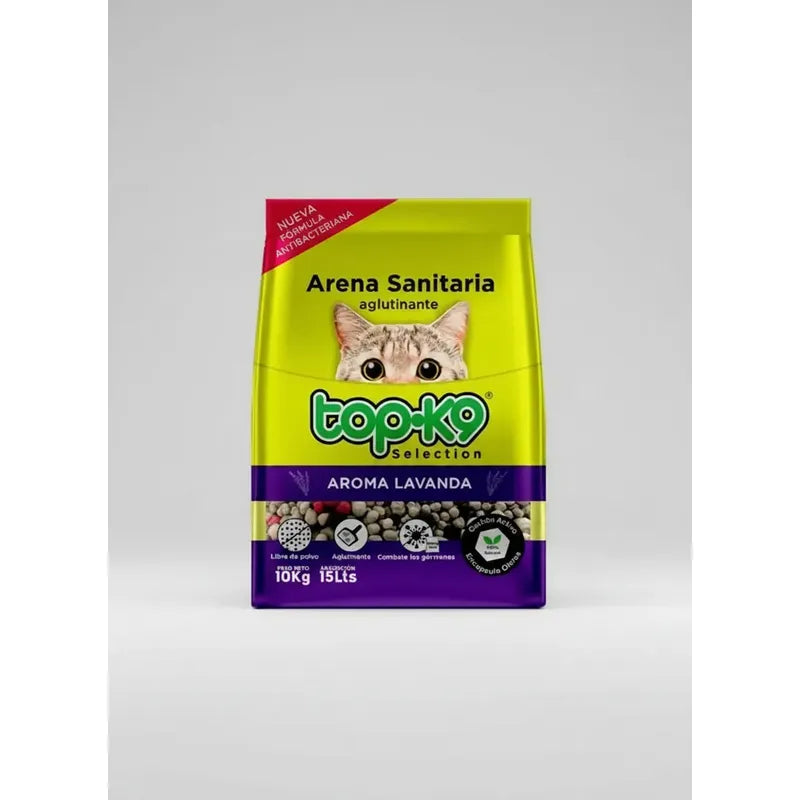 Arena Sanitaria Aglutinante Top-k9 De 10kg Oferta 2x1