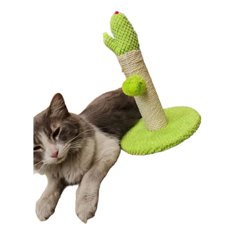 Rascador Para Gato Con Pelota De Juguete En Forma De Cactus