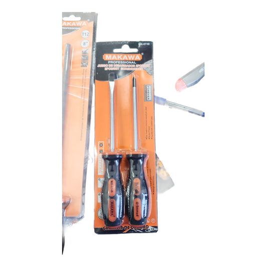Juego Destornillador Por 2 Pcs 4  X 5 Mm Makawa
