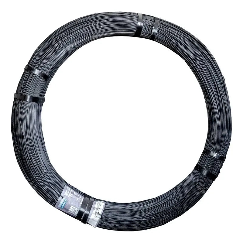 Alambre Negro Recocido Calibre Bwg 18 (1,24mm) Rollo 15 Kg Negro