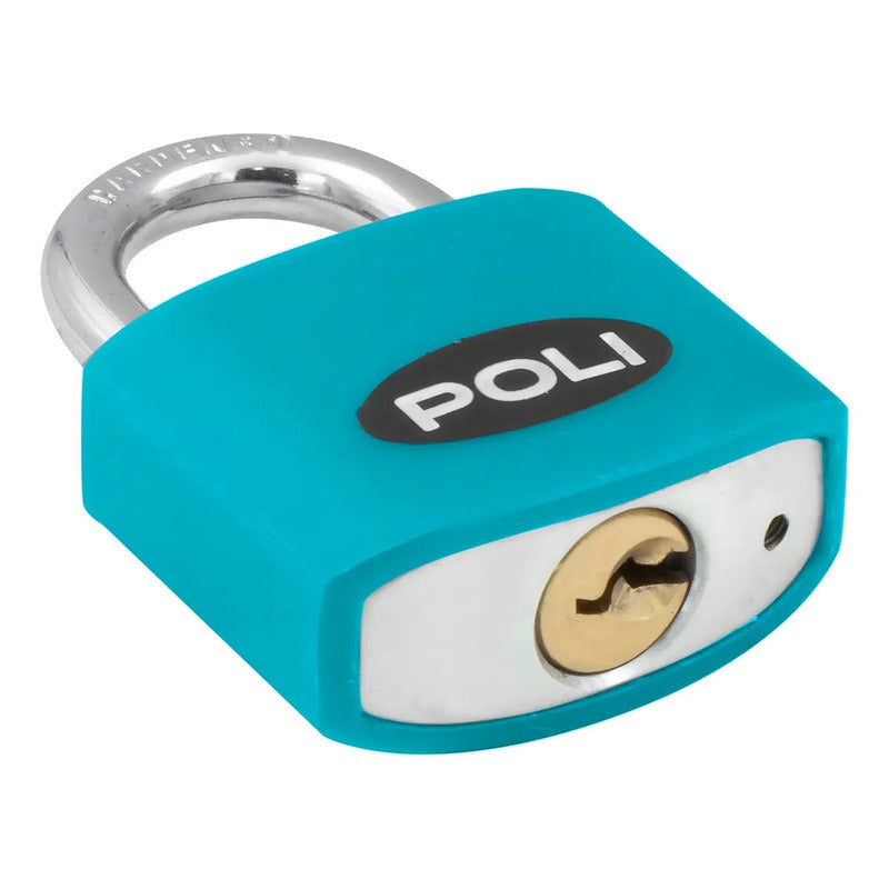 Candado Poli Pop 32mm Celeste