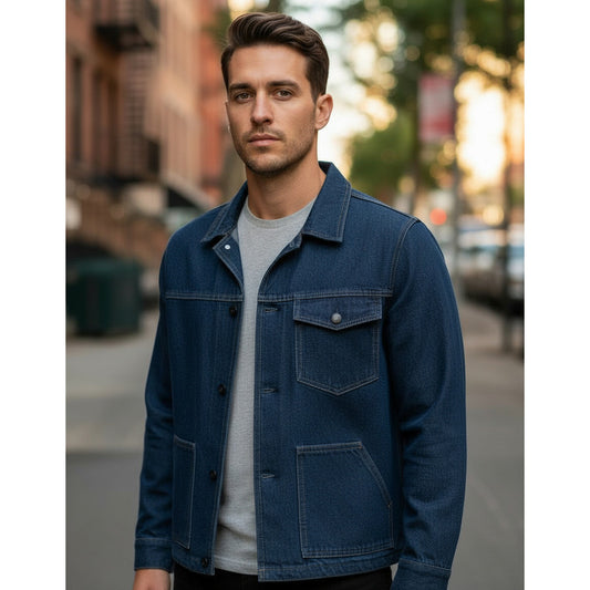 Chaqueta Slack Mezclilla Kumen Tallas 50 A 56 Y 58