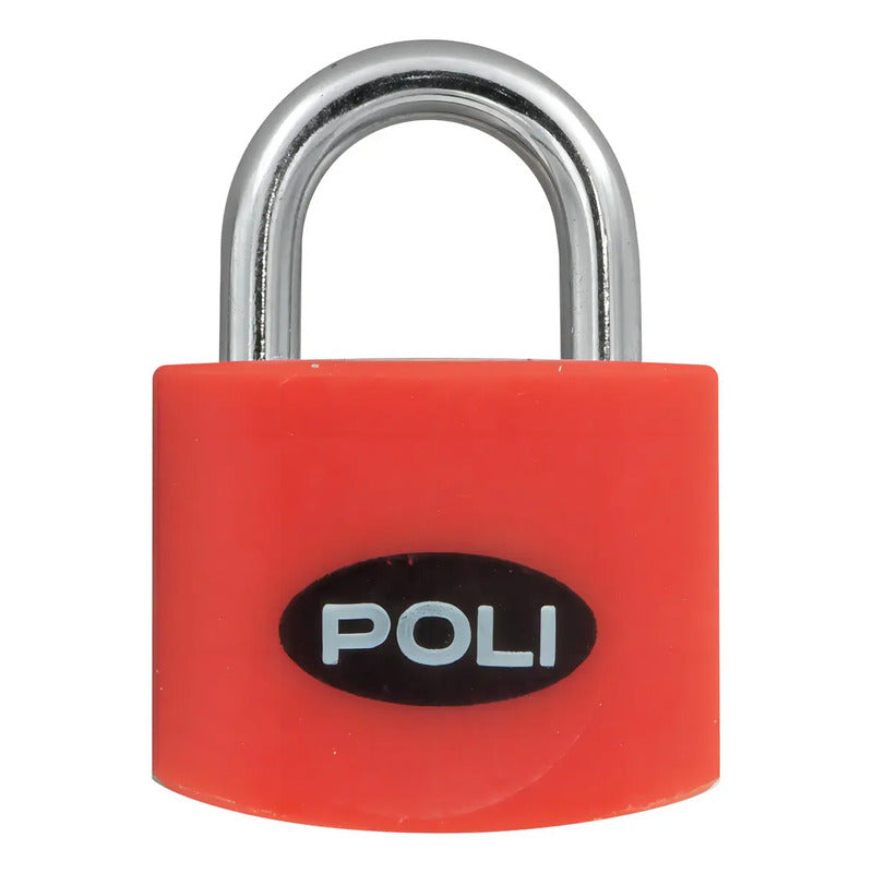 Candado Poli Pop 32mm Rojo