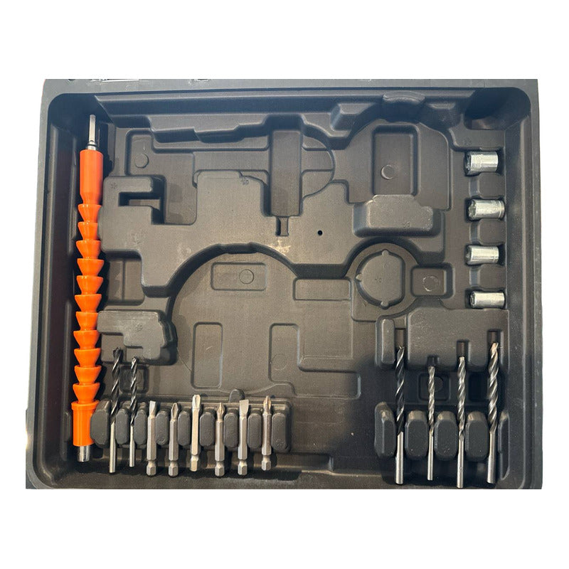 Kit Taladro Inalámbrico Bullk 24v Con Accesorios