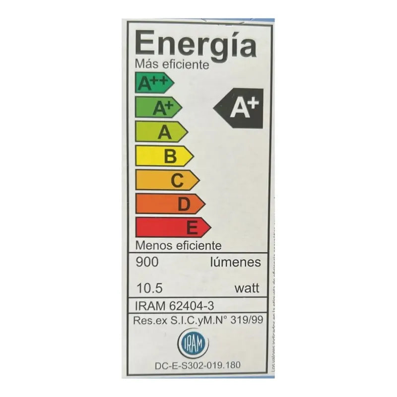 Pack 2 Ampolleta Philips Ecohome E27 10,5w Luz Fría Blanco Frío